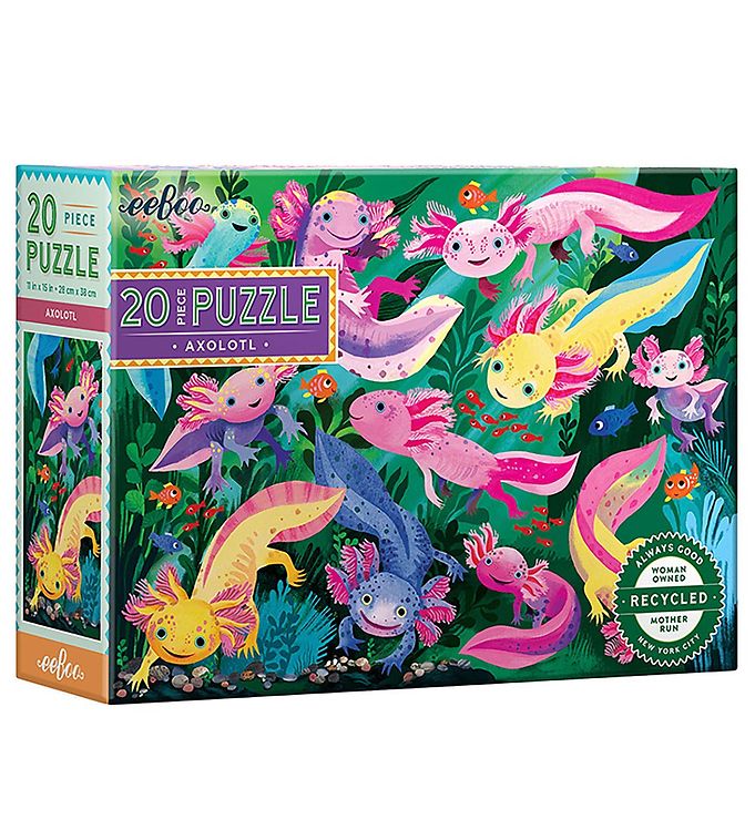 Eeboo Puslespil - 20 Brikker - 28x38 cm - Axolotl