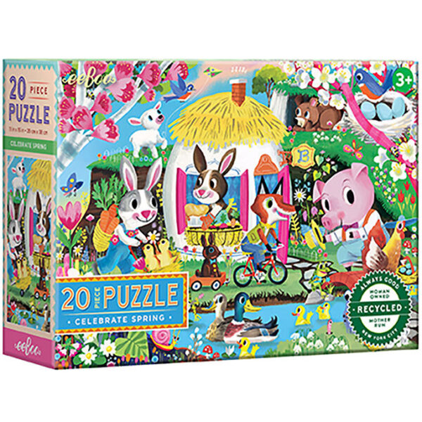 Eeboo Puslespil - 20 Brikker - 28x38 cm - Forår