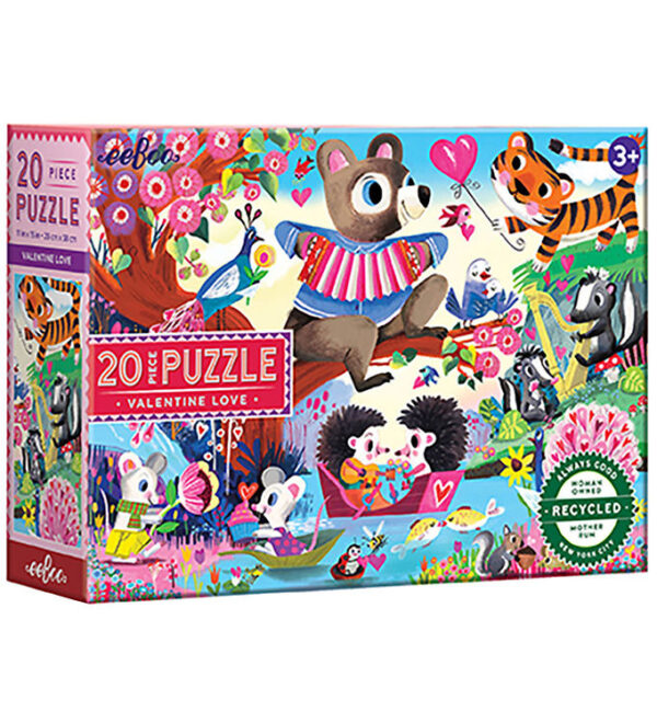 Eeboo Puslespil - 20 Brikker - 28x38 cm - Holder Af