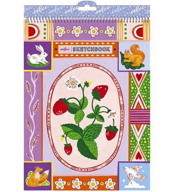 Eeboo Skitseblok - Jordbær