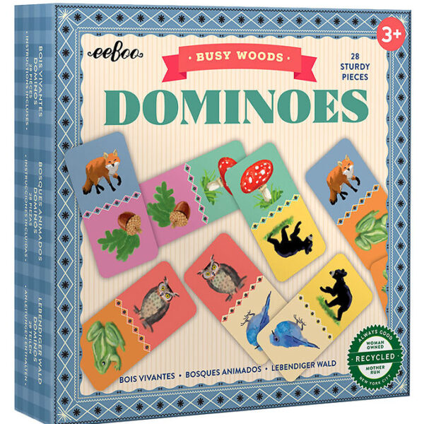 Eeboo Spil - Domino - Busy Woods