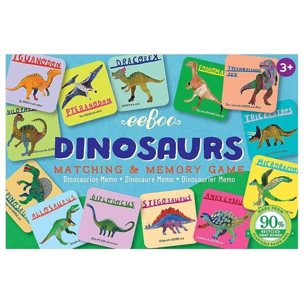 Eeboo Spil - Huskespil - Dinosaur Eeboo Spil - Huskespil - Dinosaur