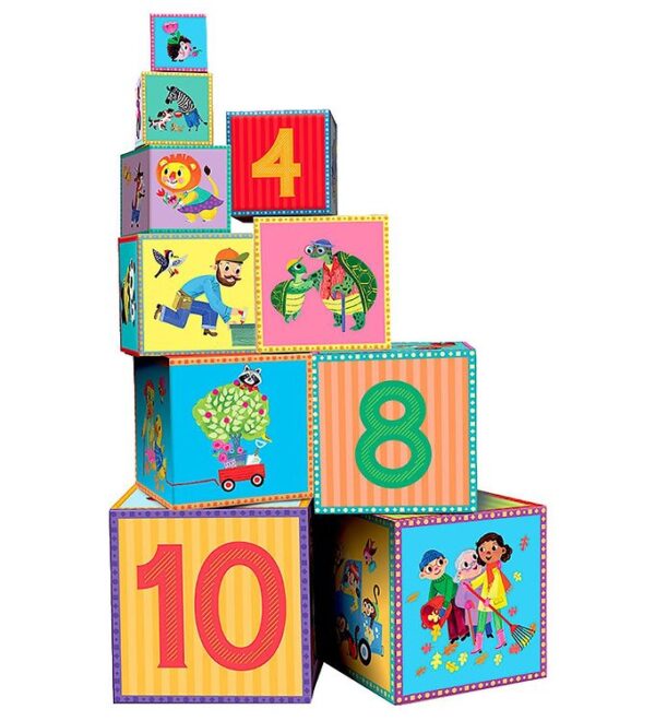 Eeboo Stableklodser - 10 Stk. - Gode Gerninger Eeboo Stableklodser - 10 Stk. - Gode Gerninger