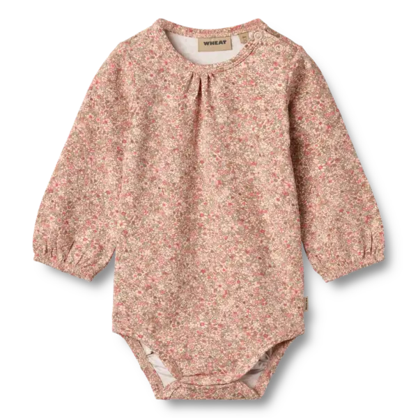 Elmine Body Langærmet - Rose dust flower meadow - 12 MDR.