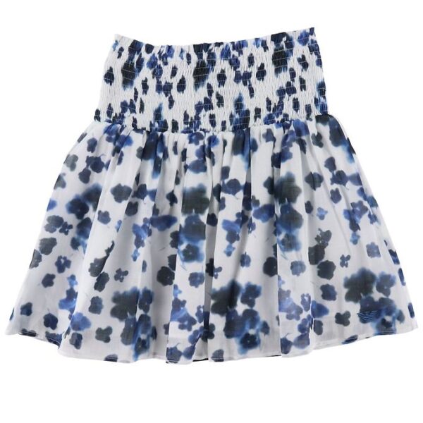 Emporio Armani Nederdel - Hvid/Blåblomstret Emporio Armani Nederdel - Hvid/Blåblomstret