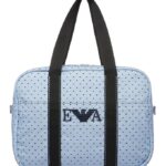 Emporio Armani Pusletaske - Lyseblå/Navy m. Logoer