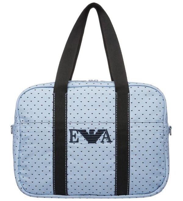 Emporio Armani Pusletaske - Lyseblå/Navy m. Logoer