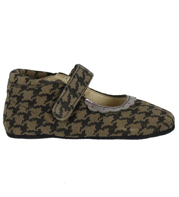 En Fant Ballerina Hjemmesko - Brun/Sort m. Mønster En Fant Ballerina Hjemmesko - Brun/Sort m. Mønster