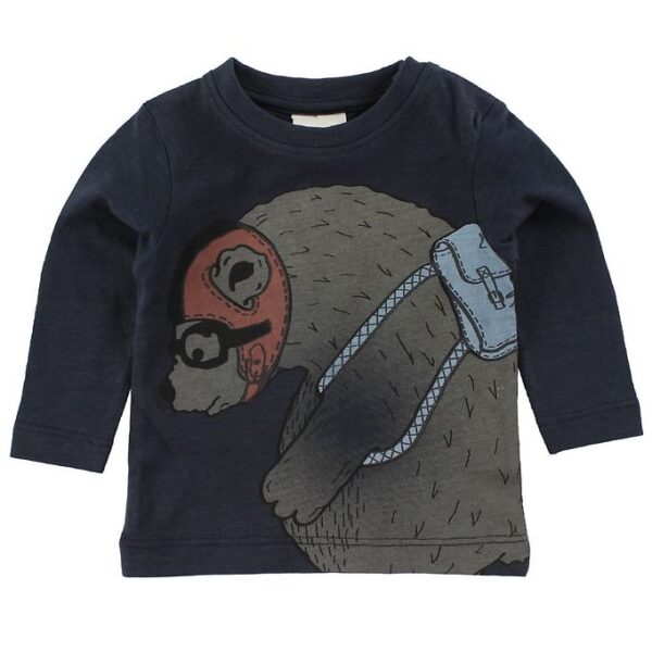 En Fant Bluse - Navy m. Bjørn En Fant Bluse - Navy m. Bjørn