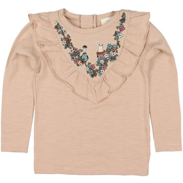 En Fant Bluse - Rosa m. Krave