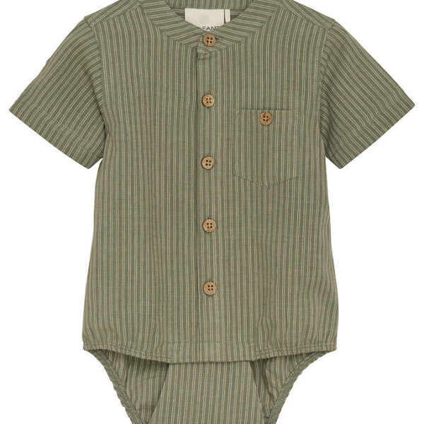 En Fant Body m. T-shirt k/æ - Stribet - Sea Spray m. Striber En Fant Body m. T-shirt k/æ - Stribet - Sea Spray m. Striber