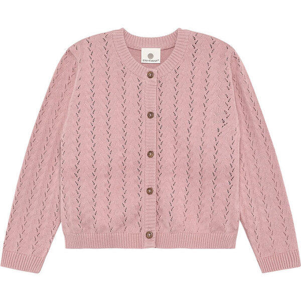 En Fant Cardigan - Strik - Zephyr m. Hulmønster En Fant Cardigan - Strik - Zephyr m. Hulmønster