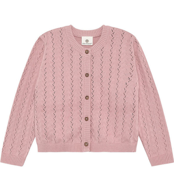 En Fant Cardigan - Strik - Zephyr m. Hulmønster En Fant Cardigan - Strik - Zephyr m. Hulmønster