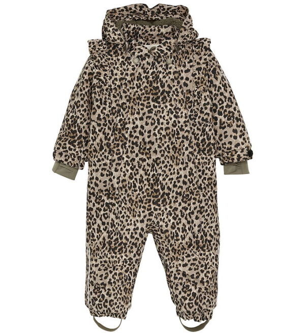 En Fant Flyverdragt - Pine Bark m. Leopard