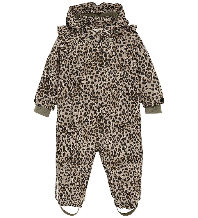En Fant Flyverdragt - Pine Bark m. Leopard