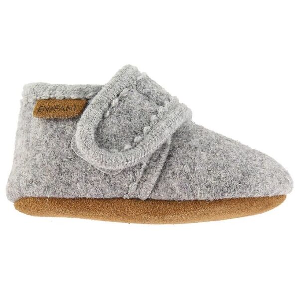 En Fant Hjemmesko - Uld - Gråmeleret En Fant Hjemmesko - Uld - Gråmeleret
