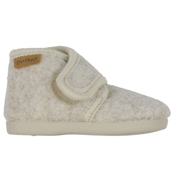 En Fant Hjemmesko - Uld - Sand Melange En Fant Hjemmesko - Uld - Sand Melange
