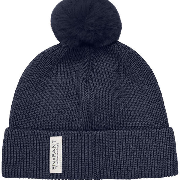 En Fant Hue - Uld/Akryl - Parisian Night m. Imiteret Pelskvast