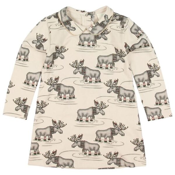 En Fant Kjole - Beige m. Print En Fant Kjole - Beige m. Print