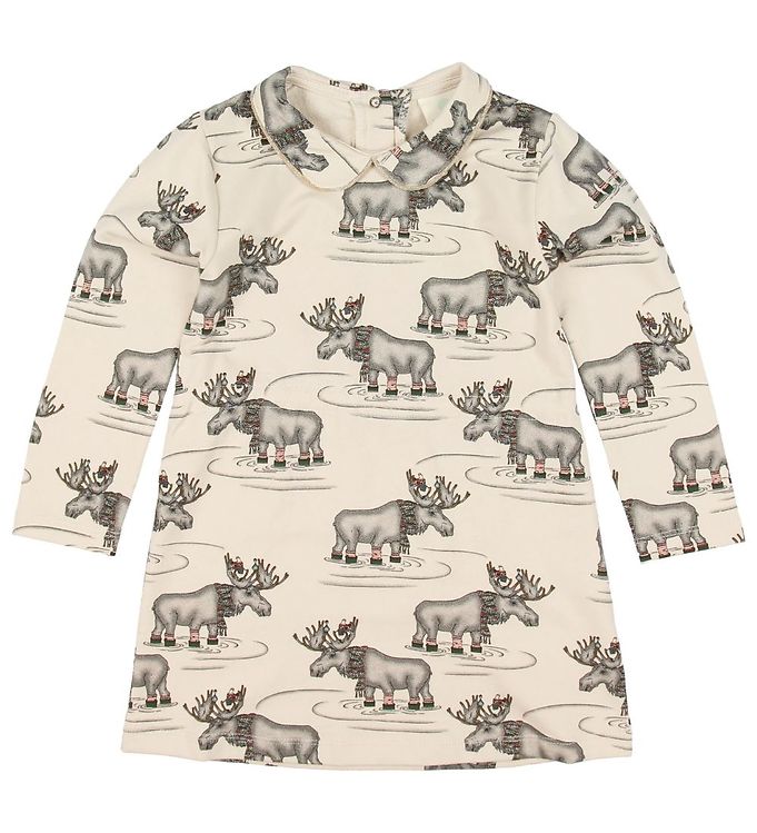En Fant Kjole - Beige m. Print En Fant Kjole - Beige m. Print