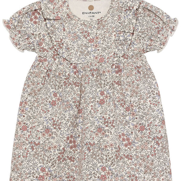 En Fant Kjole - Eggnog m. Blomster En Fant Kjole - Eggnog m. Blomster