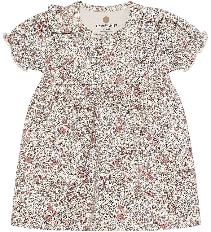 En Fant Kjole - Eggnog m. Blomster