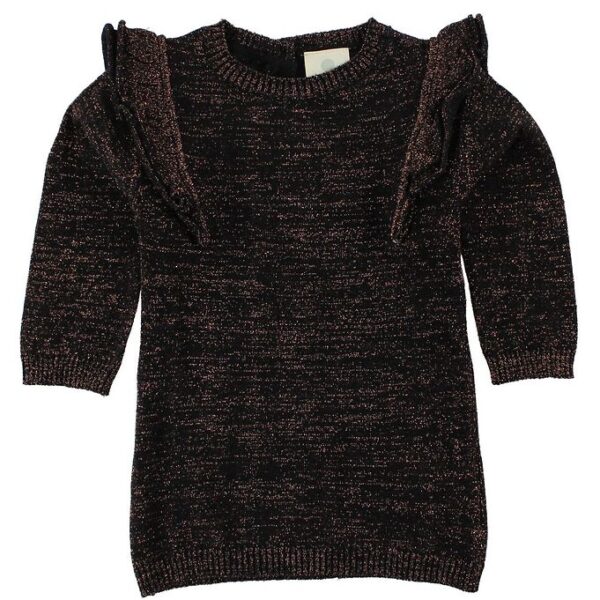 En Fant Kjole - Strik - Sort m. Glimmer En Fant Kjole - Strik - Sort m. Glimmer