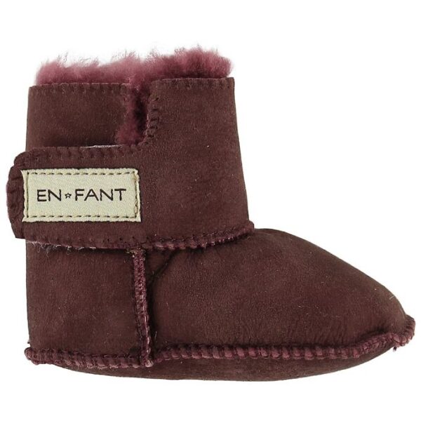 En Fant Lammeskindsfutter m. For - Bordeaux