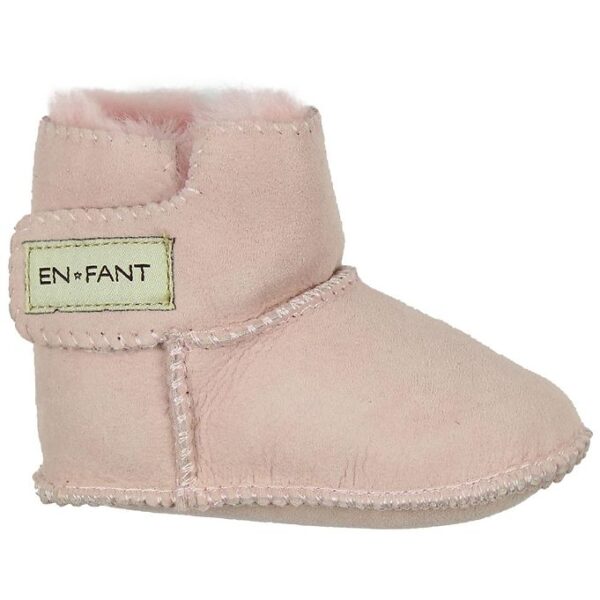 En Fant Lammeskindsfutter m. For - Lyserød