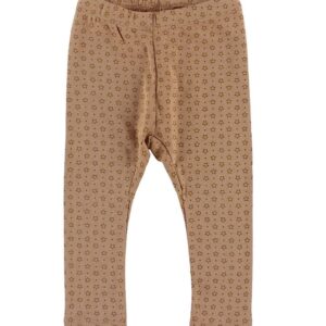 En Fant Leggings - Lys Brun m. Stjerner