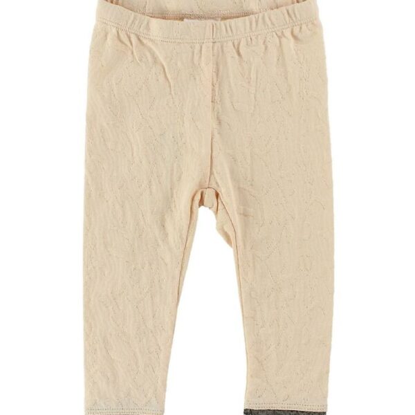 En Fant Leggings - Lys Fersken m. Hulmønster En Fant Leggings - Lys Fersken m. Hulmønster
