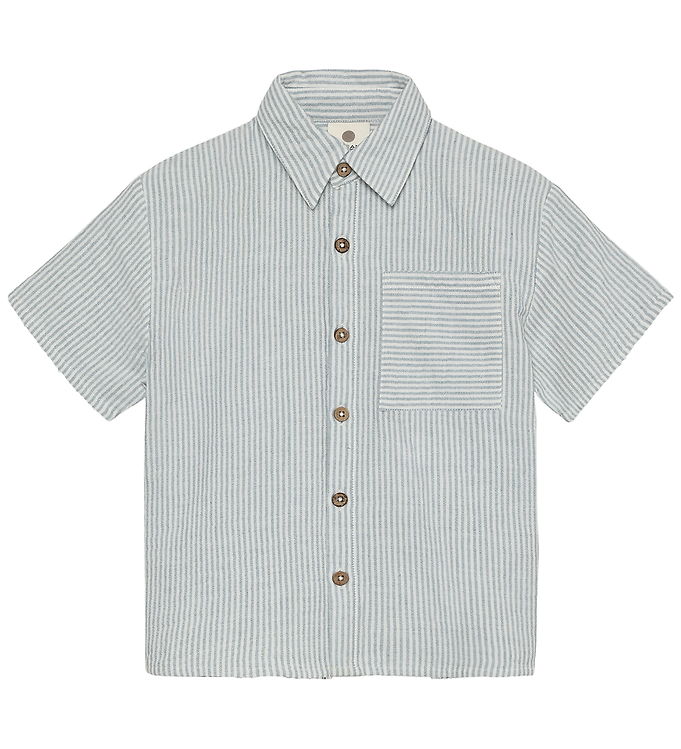 En Fant Skjorte k/æ - Muslin Stripe - Citadel