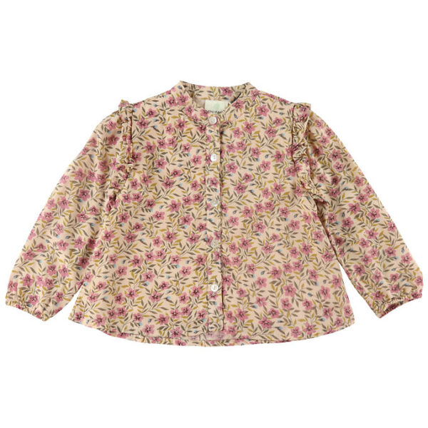En Fant Skjortebluse - Flower Woven - Rose Dust En Fant Skjortebluse - Flower Woven - Rose Dust