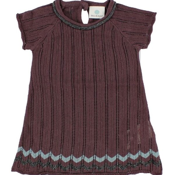 En Fant Strikkjole - Bordeaux