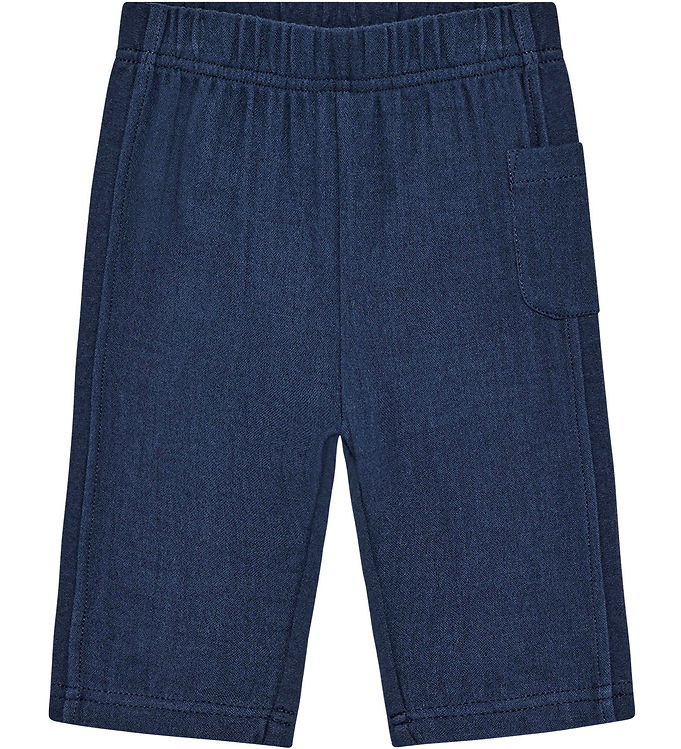 En Fant Sweatpants m. Musselin - Medieval Blue En Fant Sweatpants m. Musselin - Medieval Blue