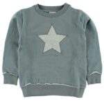 En Fant Sweatshirt - Støvet Grøn m. Stjerne