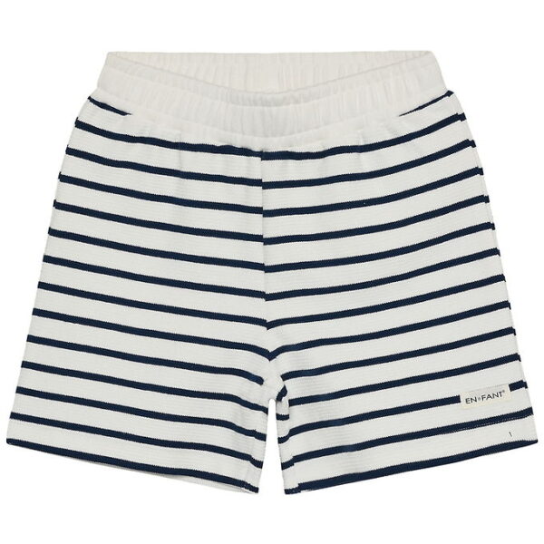 En Fant Sweatshorts - Stripe - Medieval Blue