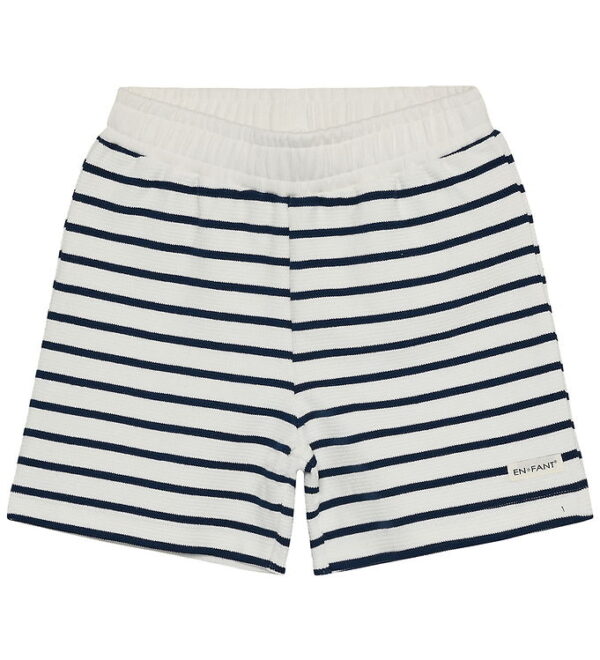 En Fant Sweatshorts - Stripe - Medieval Blue En Fant Sweatshorts - Stripe - Medieval Blue