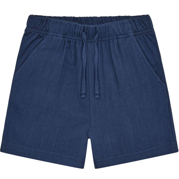 En Fant Sweatshorts m. Musselin - Medieval Blue En Fant Sweatshorts m. Musselin - Medieval Blue