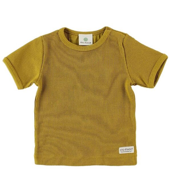 En Fant T-Shirt - Karrygul m. Hulmønster En Fant T-Shirt - Karrygul m. Hulmønster