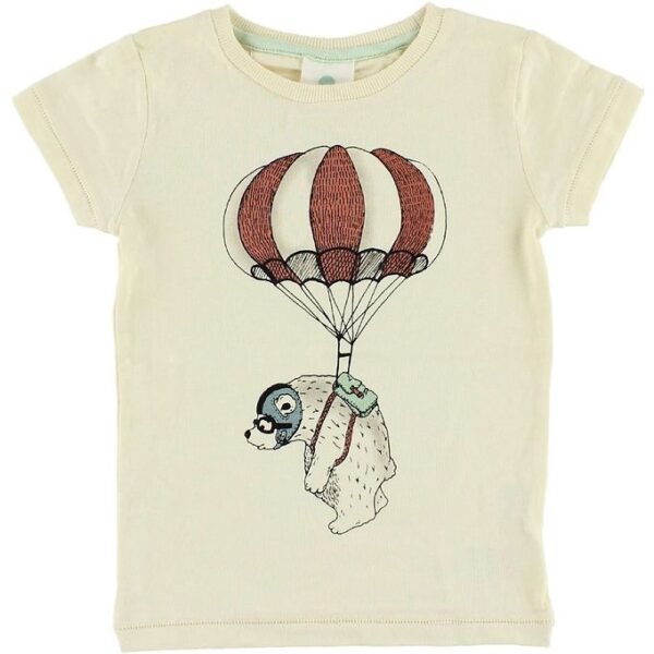 En Fant T-shirt - Creme m. Isbjørn