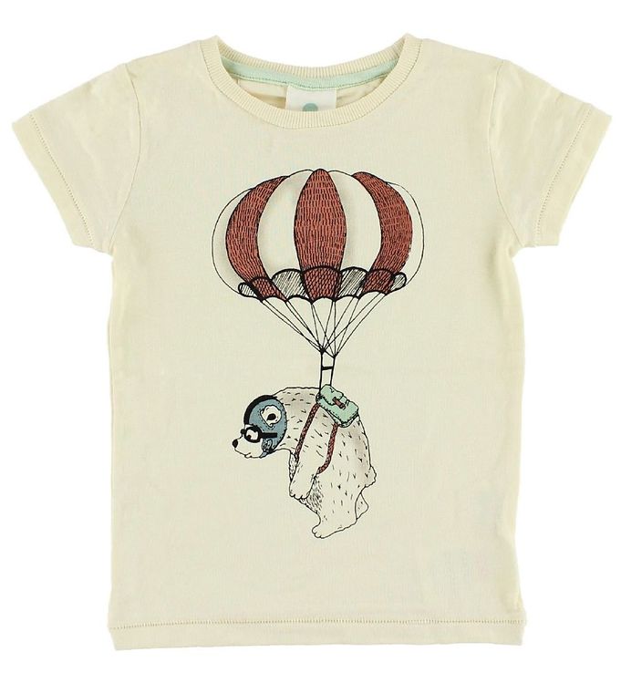 En Fant T-shirt - Creme m. Isbjørn En Fant T-shirt - Creme m. Isbjørn