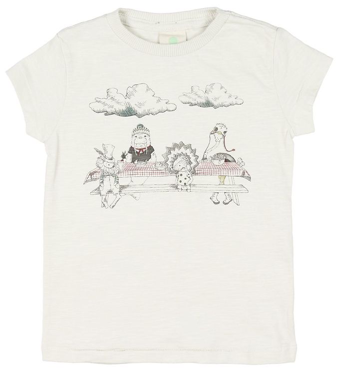 En Fant T-shirt - Creme m. Print En Fant T-shirt - Creme m. Print