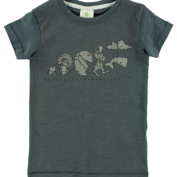 En Fant T-shirt - Gate - Mørk Petroleum m. Dyr