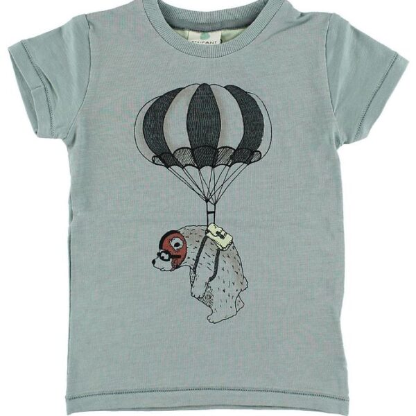 En Fant T-shirt - Støvet Grøn m. Isbjørn En Fant T-shirt - Støvet Grøn m. Isbjørn