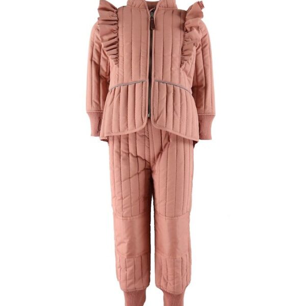 En Fant Termotøj - Old Rose m. Flæser