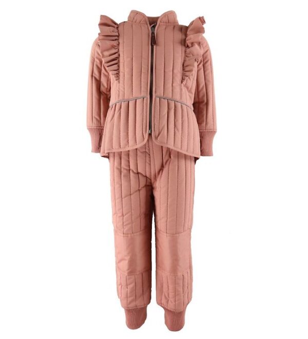 En Fant Termotøj - Old Rose m. Flæser En Fant Termotøj - Old Rose m. Flæser