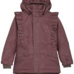 En Fant Vinterjakke - Rose Taupe m. Guldprikker/Flæser