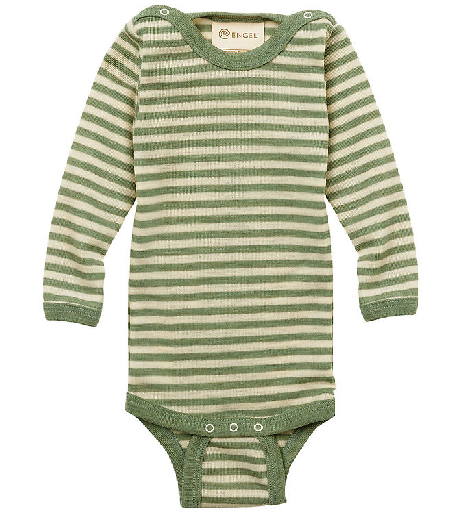 Engel Body l/æ - Uld - Sage Green Melange/Natural Engel Body l/æ - Uld - Sage Green Melange/Natural