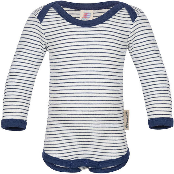 Engel Body l/æ - Uld/Silke - Natural/Navy Blue